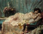 汉斯 萨茨卡 : Reclining Beauty